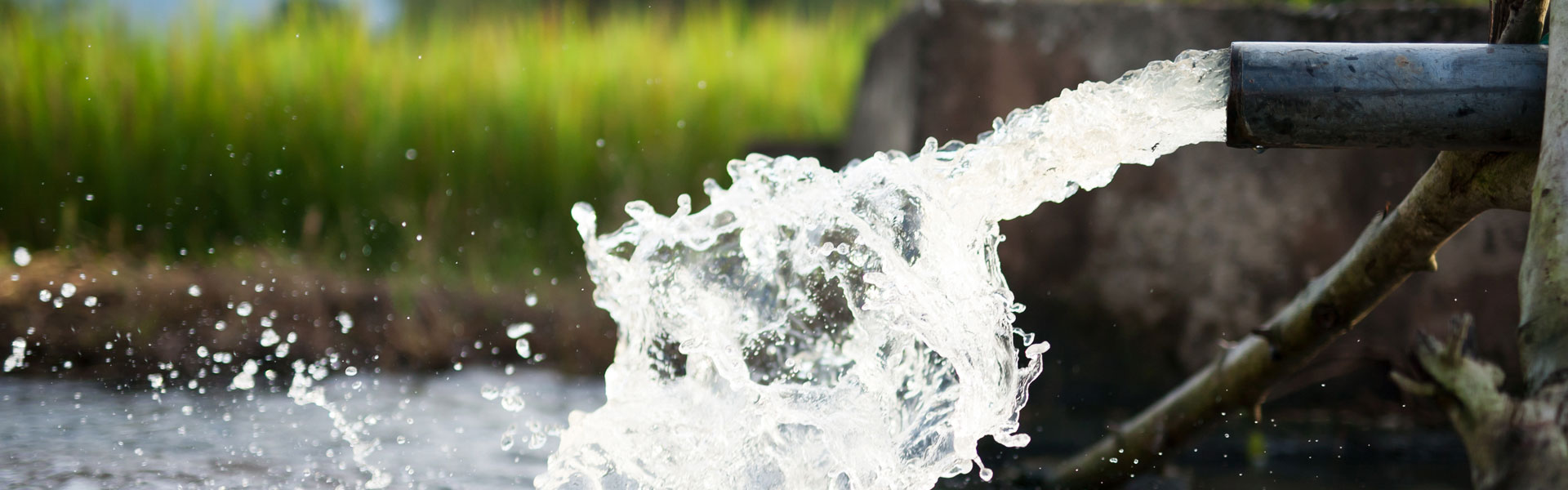 Water Flowing Out of Pipe